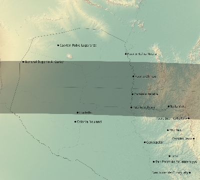 Map of the eclipse path across Paraguay on 09/20/2294