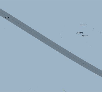 Map of the eclipse path across Micronesia on 09/10/2295