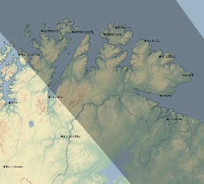 Map of the eclipse path across Norway on 08/29/2296