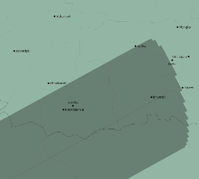 Map of the eclipse path across Georgia on 01/13/2298