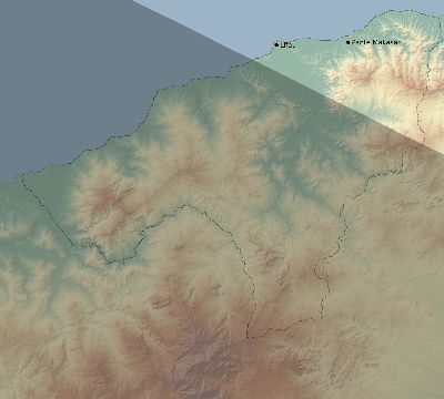 Map of the eclipse path across Timor-Leste on 01/03/2299