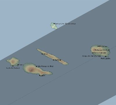 Map of the eclipse path across Portugal on 06/28/2299