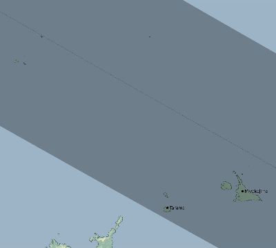 Map of the eclipse path across Japan on 11/22/2310