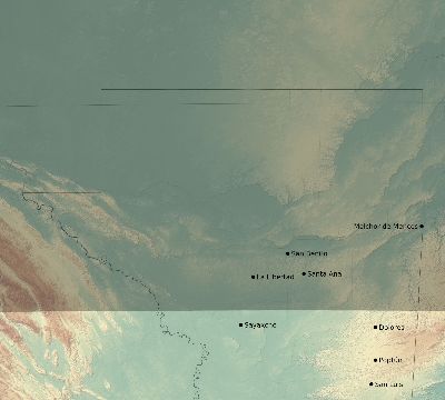Map of the eclipse path across Guatemala on 03/27/2313