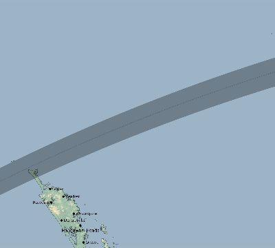 Map of the eclipse path across New Zealand on 03/17/2314