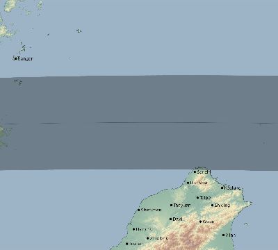 Map of the eclipse path across Taiwan on 05/09/2320