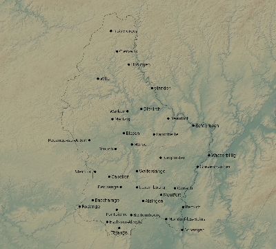 Map of the eclipse path across Luxembourg on 04/28/2321