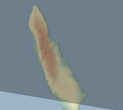 Map of the eclipse path across Antarctica on 10/22/2321