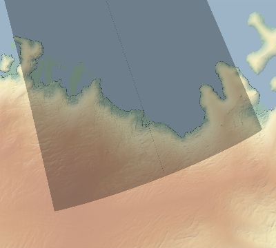 Map of the eclipse path across Antarctica on 08/09/2325