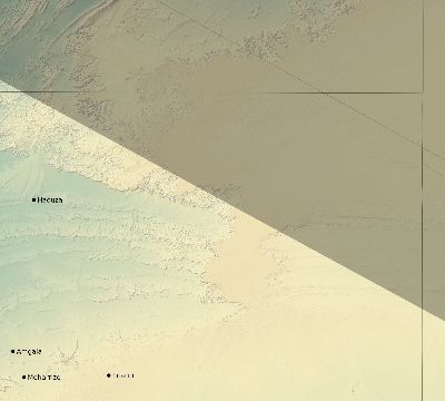 Map of the eclipse path across Western Sahara on 12/02/2328