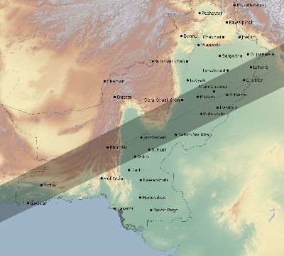 Map of the eclipse path across Pakistan on 12/02/2328