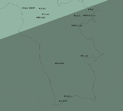 Map of the eclipse path across Armenia on 04/19/2330