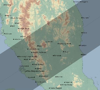 Map of the eclipse path across Malaysia on 04/08/2331