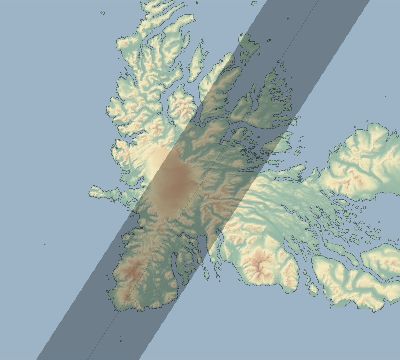 Map of the eclipse path across French Southern and Antarctic Lands on 03/18/2341