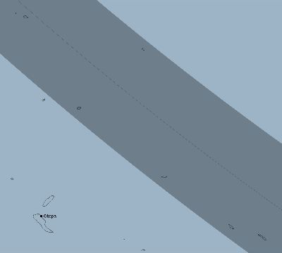 Map of the eclipse path across French Polynesia on 09/01/2342