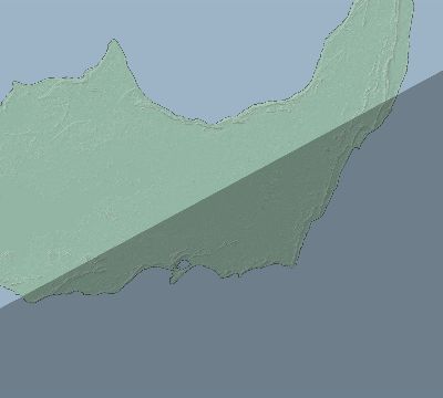 Map of the eclipse path across Bahamas on 12/13/2346