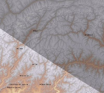 Map of the eclipse path across Pakistan on 10/02/2350