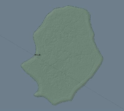 Map of the eclipse path across Niue on 11/12/2357