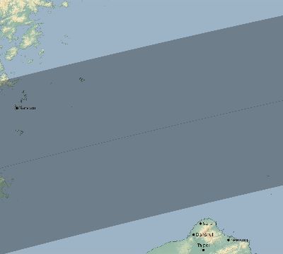 Map of the eclipse path across Taiwan on 03/18/2360
