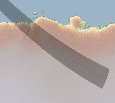 Map of the eclipse path across Antarctica on 08/31/2361