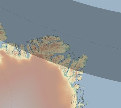 Map of the eclipse path across Greenland on 05/10/2366