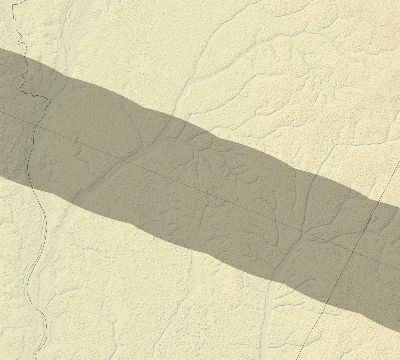 Map of the eclipse path across Central African Republic on 10/24/2367
