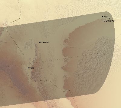 Map of the eclipse path across Libya on 10/12/2368