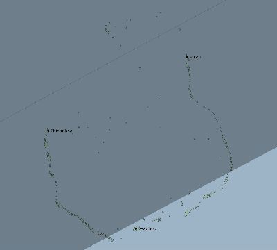 Map of the eclipse path across Maldives on 02/16/2371