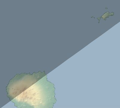 Map of the eclipse path across French Southern and Antarctic Lands on 02/05/2372