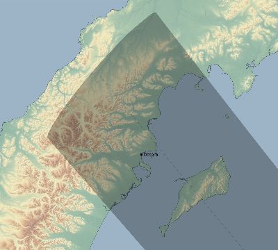 Map of the eclipse path across Russia on 12/15/2373