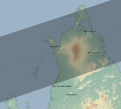 Map of the eclipse path across Madagascar on 12/04/2374