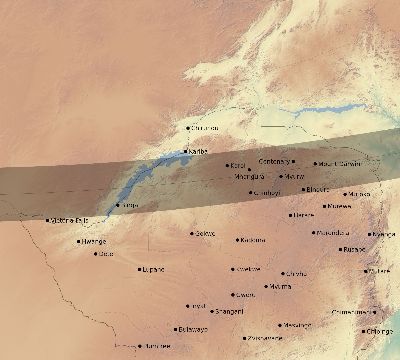 Map of the eclipse path across Zimbabwe on 12/04/2374