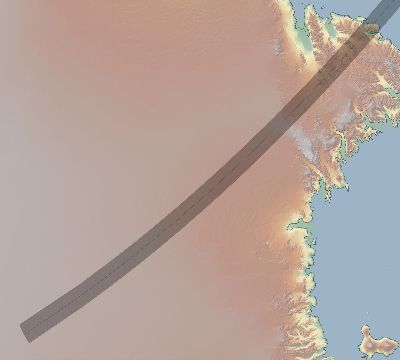 Map of the eclipse path across Antarctica on 04/09/2377