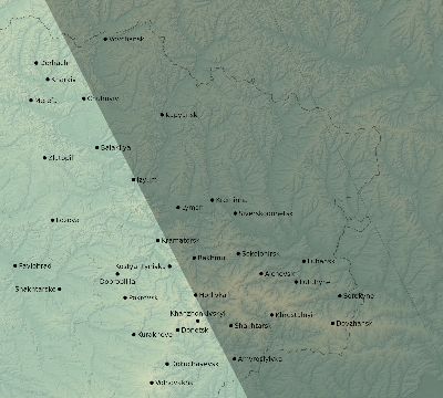 Map of the eclipse path across Ukraine on 10/03/2377