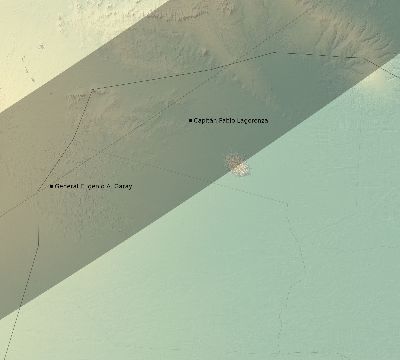 Map of the eclipse path across Paraguay on 03/29/2378