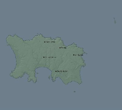 Map of the eclipse path across Jersey on 07/22/2381