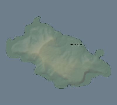 Map of the eclipse path across Pitcairn Islands on 07/12/2382