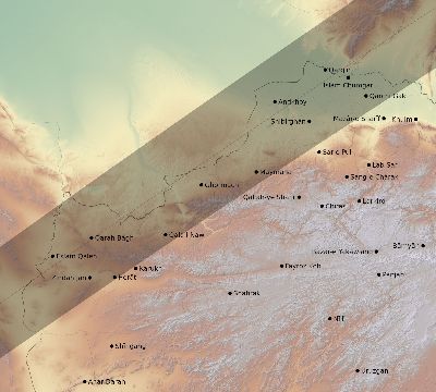 Map of the eclipse path across Afghanistan on 01/04/2383