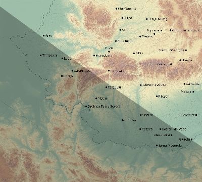 Map of the eclipse path across Romania on 08/11/2390