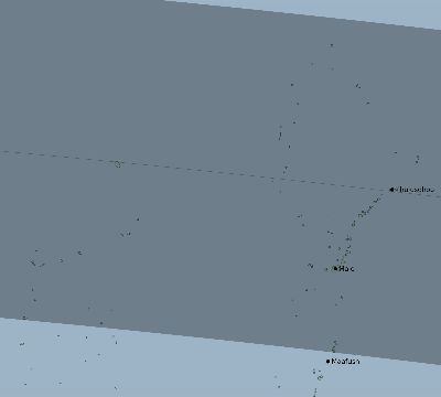 Map of the eclipse path across Maldives on 06/21/2392
