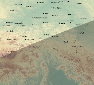 Map of the eclipse path across Poland on 06/10/2393