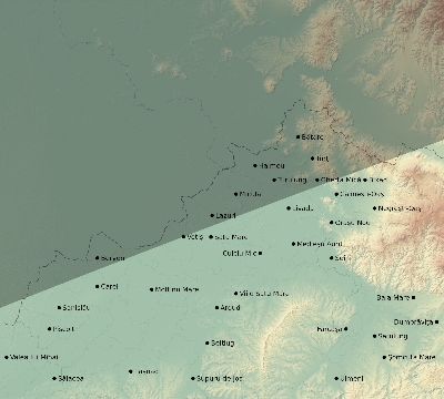Map of the eclipse path across Romania on 06/10/2393