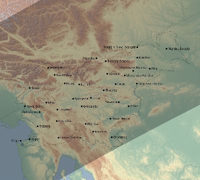 Map of the eclipse path across Slovenia on 06/10/2393