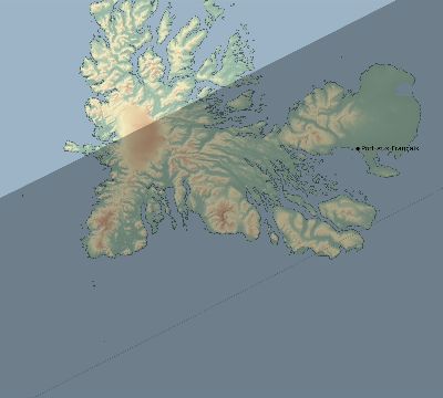 Map of the eclipse path across French Southern and Antarctic Lands on 12/04/2393