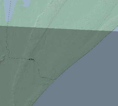 Map of the eclipse path across Brazil on 01/26/2400