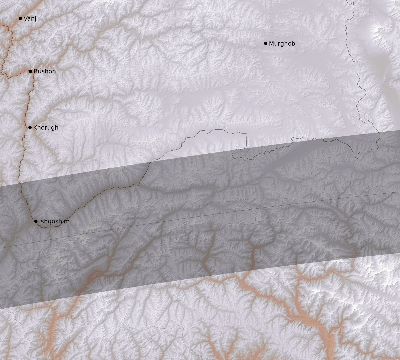 Map of the eclipse path across Tajikistan on 05/21/2403