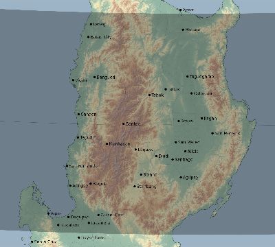 Map of the eclipse path across Philippines on 11/03/2404