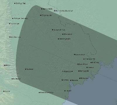Map of the eclipse path across Russia on 11/03/2404