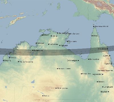 Map of the eclipse path across Australia on 03/10/2407