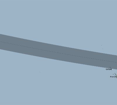 Map of the eclipse path across New Caledonia on 09/02/2407